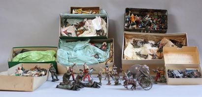 Lot of painted lead characters and anima...