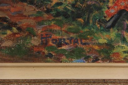 null *Henry PORTAL (1890-1982)
Jeune fille assise dans un sous bois
Huile sur toile...