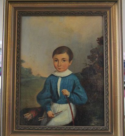 null Ecole du XIXème s.
Jeune garçon à l'arc
Huile sur toile
35 x 27 cm. (restau...