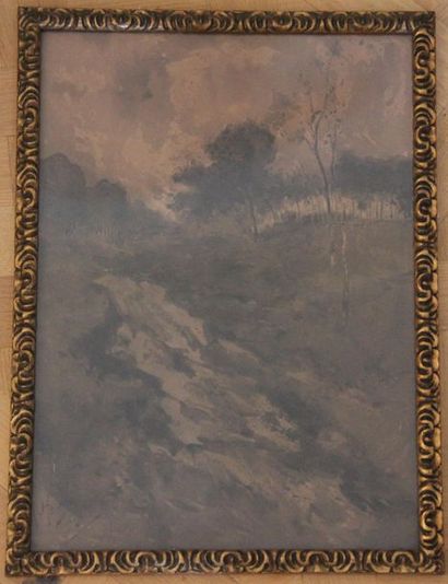 null Armand HEINS (1856-1938)
- La ferme, aquarelle signée, datée 1919, 30 x 42 cm.
-...