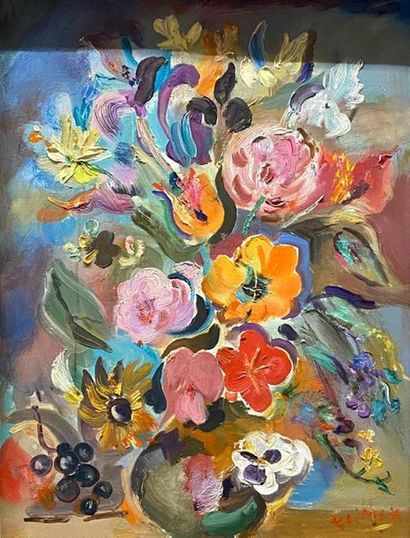 null Ludovic KLIMEK (1912-1992)
Nature-morte aux fleurs
Huile sur toile signée en...