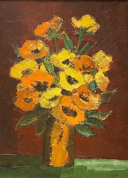 null Jacques DAUFIN (1930-)
Bouquet
Huile sur toile signée en bas à droite
101 x...
