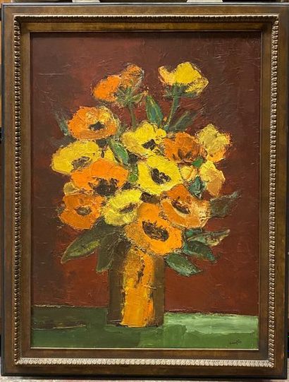 null Jacques DAUFIN (1930-)
Bouquet
Huile sur toile signée en bas à droite
101 x...