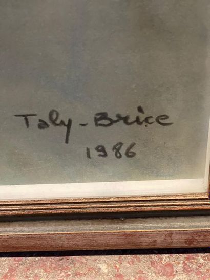 null TALY-BRICE (1945-)
Portrait de jeune femme
Pastel signé en bas à droite daté...
