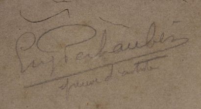 null Eugène PECHAUBES (1890-1967)
Course hippique
Lithographie signée en bas à droite,...