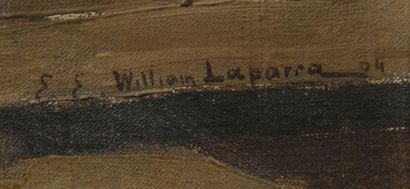 null William LAPARRA (1873-1920)
Le modèle nu
Huile sur toile signée en bas à droite
65,5...