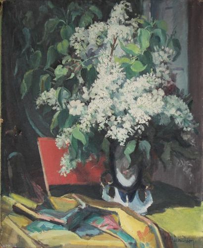 null Marie Anne ICHANSON (1889-?)
Bouquet de fleurs
Huile sur toile signé en bas...