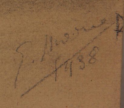 null Ecole moderne
Le chat
Fusain signé en bas à droite, daté 1938
45 x 28,5 cm....