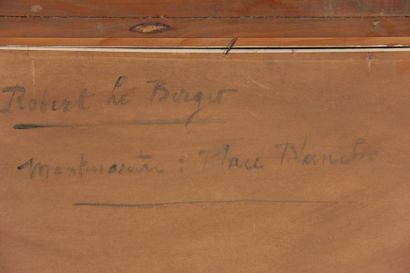 null Robert LE BERGER (1905-1972)
Montmartre : place Blanche
Huile sur carton signée...