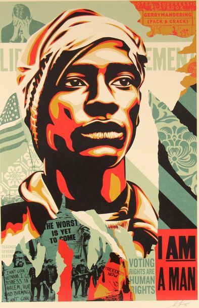 Shepard FAIREY (1970-) Voting rights are...