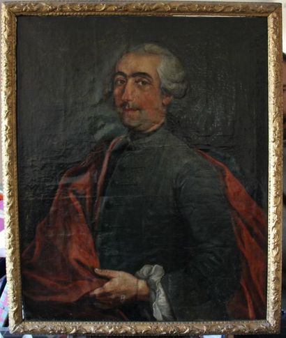null Ecole italienne du XVIIIème s.
Portrait d'un gentilhomme
Huile sur toile.
79...