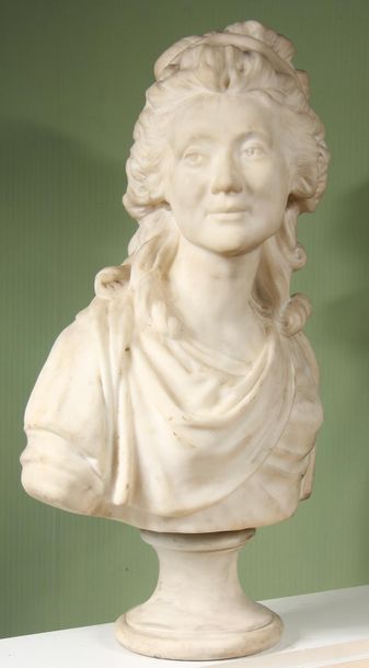 null Ecole française du XIXe siècle d’après Jean-Antoine HOUDON (1741-1828)
La Comtesse...