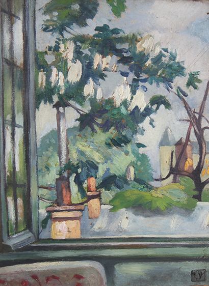 Léon VOGUET (1879-?)
Vue de la fenêtre à...