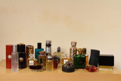 null Batch of used perfume bottles