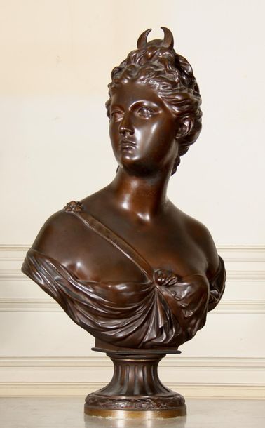 HOUDON after
Bust of Diane
Sculpture in bronze...