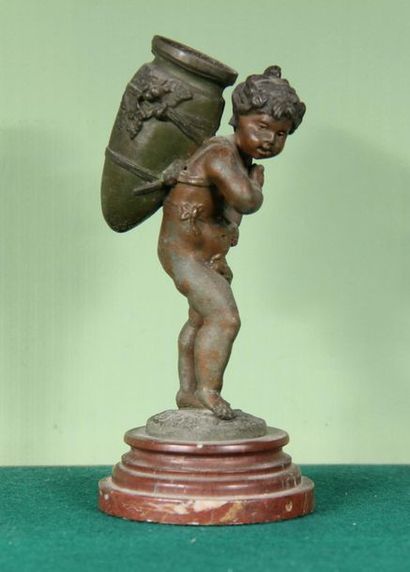 null Auguste MOREAU from
Young girl holding an amphora on her back
Sculpture in patinated...