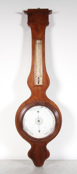 null Veneer barometer-thermometer
93 x 28 cm. (needle accidents, veneer lifting)