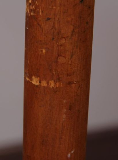 null Natural wood pedestal desk 60's (scratch)
H: 74 W: 100 D: 60 cm.
