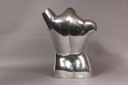 null Male bust in chromed metal
H: 46 cm.