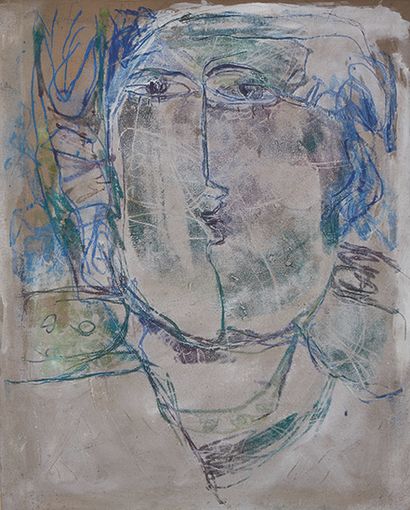 null Gina PELLON (1926-2014)
Monologue des cendres
Huile sur toile signée en bas...