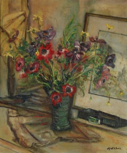 null Isaac ANTCHER (1899-1992)
Bouquet of flowers
Oil on canvas signed
55 x 46 c...