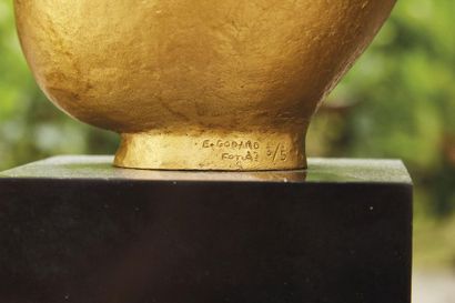 null Jean CHAUVIN (1889-1976)
Oiseau d’or
Epreuve en bronze à patine or.
Signée et...
