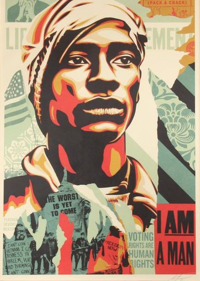 null Shepard FAIREY dit OBEY (1970)
Voting rights are human rights
Silkscreen in...