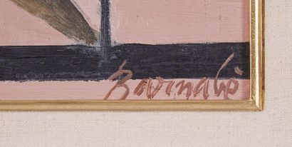 null *Duilio BARNABE (1914-1961)
Deux danseuses assises
Huile sur toile signée en...