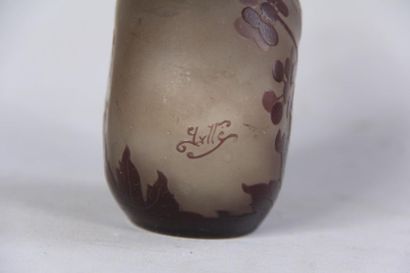 null *GALLEVase
 gourd with flattened shouldered rumen and conical neck stretched...