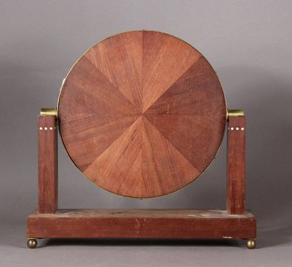 null Jacques-Émile RUHLMANN (1879-1933
)Mahogany veneer table mirror with inlaid...