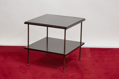 null *Baptistin SPADE (1891-1969
)Side coffee table with two square tops with a slightly...