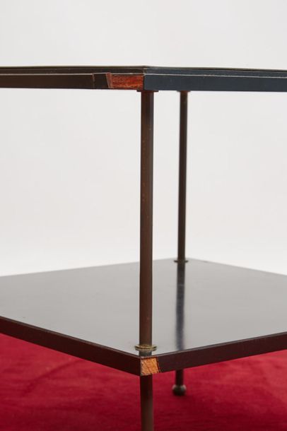 null *Baptistin SPADE (1891-1969
)Side coffee table with two square tops with a slightly...
