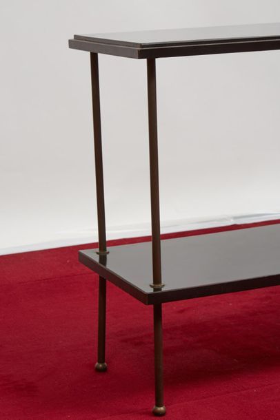 null *Baptistin SPADE (1891-1969
)Pair of side tables with two rectangular tops,...
