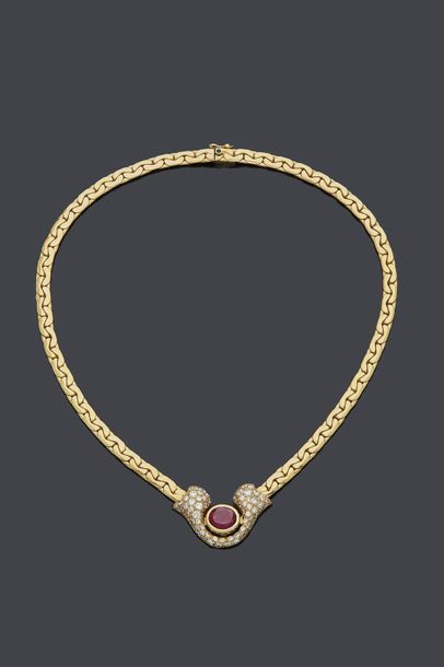 CAPLAIN NECKLACE in yellow gold (750‰) with...
