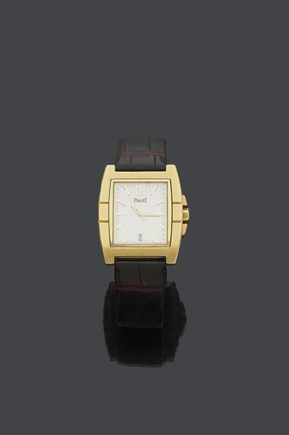null PIAGET
BRACELET WATCH "Upstream" model in yellow and pink gold (750‰). Folding...