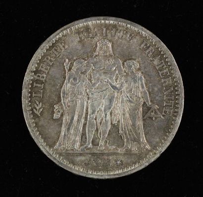 null A 5 FF Hercules silver coin 1873
