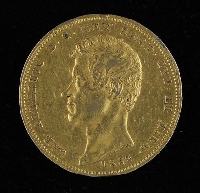 null *One 1832 gold 100 lira coin (accidents on the edges)