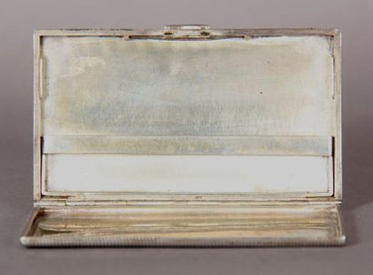 null Cigarette box rectangular silver 800°/°°° gorrugated, pds: 186 g.