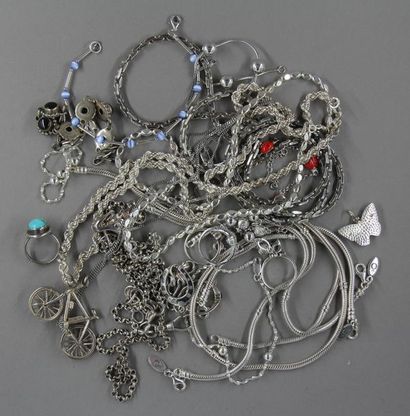 Silver lot: - Bicycle pendant 835°/°°, pds:...