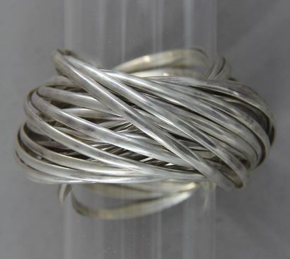Bracelet composed of 25 rigid silver bracelets,...