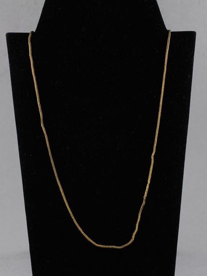 null Necklace in 18k yellow gold, pds: 4.7 g.