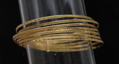 null 18k yellow gold bracelet, pds: 25.8 g.