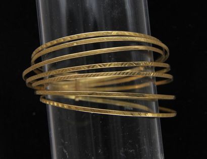null 18k yellow gold bracelet, pds: 25.8 g.