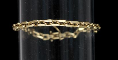 *Small 14k yellow gold bracelet with rectangular...