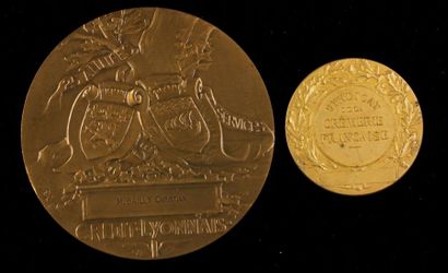 null Two bronze medals Henri Germain and syndicat de la crèmerie