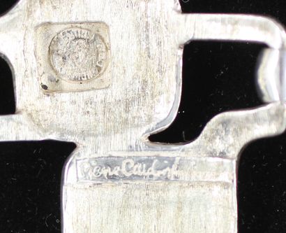 null Pierre CARDIN circa 1968/1970

Bracelet articulé au centre en métal argenté...