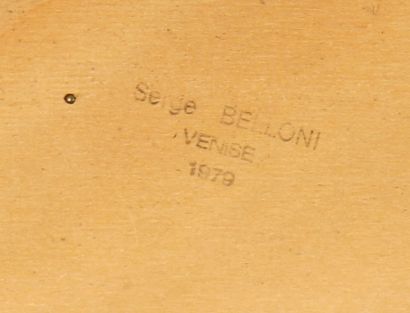 null Serge BELLONI (1925-2005)

Venise

Huile sur panneau signée en bas à droite,...