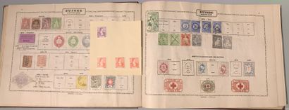 null 1 album Maury : Timbres des 5 continents dont GB n°1, Espagne, France, Suisse....