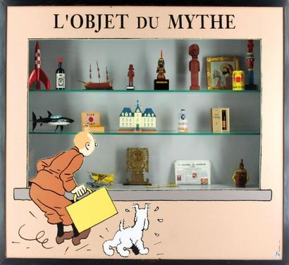 HERGÉ TINTIN Pixi 5617 Objets du mythe Tintin-Vase du Temple du Soleil Figurine en...