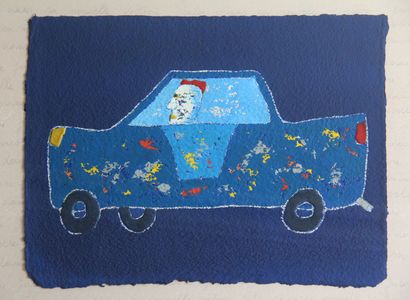 null Daniel VIENE (1955-2013)

Jules in his new car

Mixed media on paper signed...